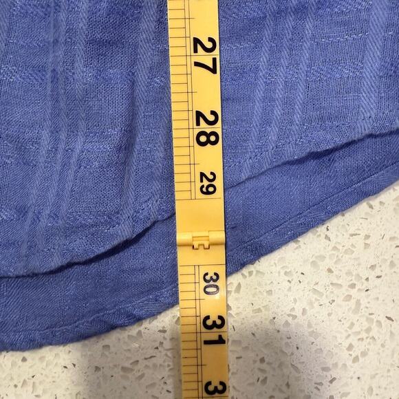 Tasso Elba Island Mens Sky Blue Long Sleeve Linen Cotton Shirt Blue Size Large - Picture 5 of 5